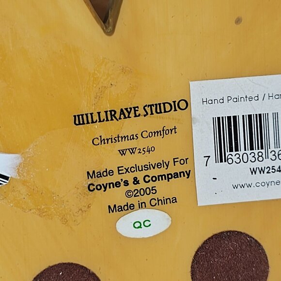 Williraye Studio Christmas Comfort Santa Figurine Holding Cat In PJs 2005 WW2540 - Picture 5 of 8